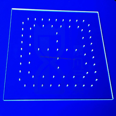 Placa de vidrio de cuarzo de alta temperatura personalizada por CNC para máquina de curado