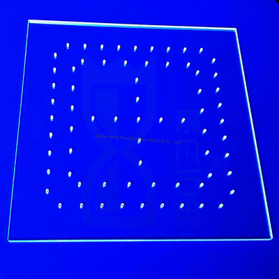 Las hojas de cuarzo de alta transparencia cortadas con láser personalizadas JGS1 JGS2 JGS3 para purificadores UV LED