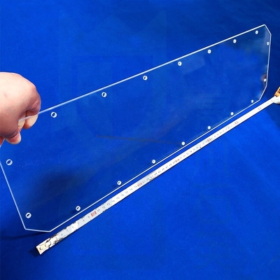 Placa de vidrio de cuarzo de alta temperatura personalizada por CNC para máquina de curado