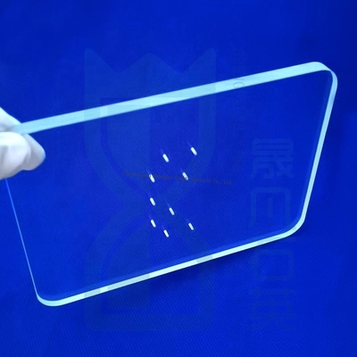 Placa de vidrio de cuarzo de alta temperatura personalizada por CNC para máquina de curado