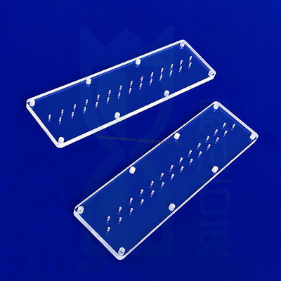 Placa de vidrio de cuarzo transparente con alta transmisión de la luz, resistencia a altas temperaturas y resistencia a la corrosión para aplicaciones técnicas