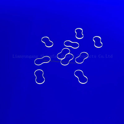 Las hojas de vidrio de cuarzo fundido ultravioleta transparente de tamaño pequeño cortadas con láser para ventanas de cámara
