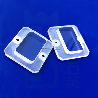 Quarzo resistente a la corrosión resistente a altas temperaturas Placas congeladas de cuarzo fundido para soporte de muestras