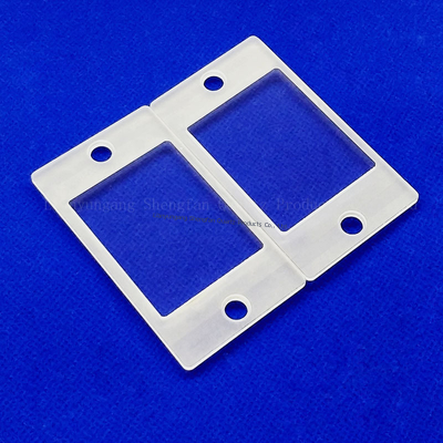 Quarzo resistente a la corrosión resistente a altas temperaturas Placas congeladas de cuarzo fundido para soporte de muestras