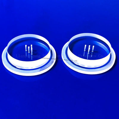 Disco de cuarzo fundido personalizado, placa de vidrio de cuarzo, 92% de transmitancia de luz, densidad de 2,2 g/cm3