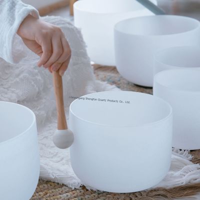 Cuenco de Cristal Sonido Curación Yoga Meditación Cuenco de Cantar Adición perfecta a la práctica