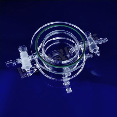 Reactor de vidrio de cuarzo de alta transparencia de 50 a 1000 ml con temperatura de trabajo de 1100 °C