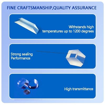 Fabricante Placa de vidrio óptico fundido de cuarzo con alta transmisión