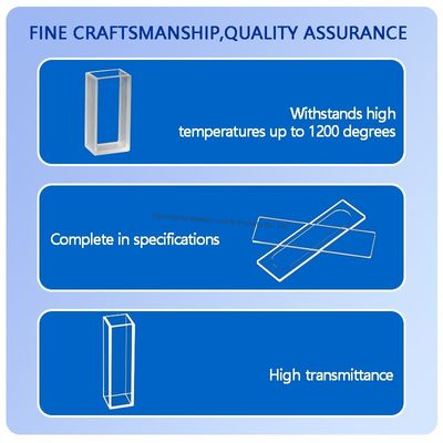 Personalizar placa de vidrio de cuarzo fundido ópticamente transparente de sílice fundida