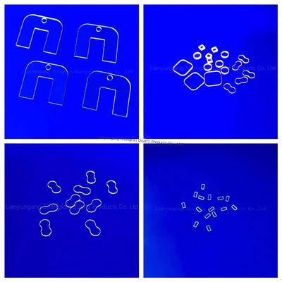 Hoja de vidrio de cuarzo fundido óptico personalizado con alta transmitancia