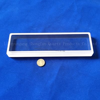 Placa de vidrio de cuarzo de alta transparencia 92% de transmisión de luz con temperatura de trabajo de 1100 °C y pureza de 99,99% de SiO2