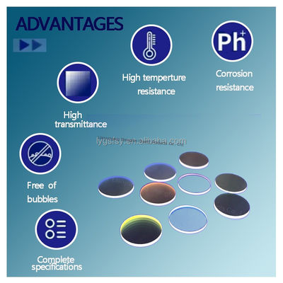 Placa de vidrio de cuarzo de alta transparencia 99,99% SIO2 para aplicaciones de lámparas UV