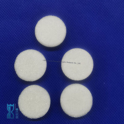 Filtración de gases y líquidos para instrumentos de laboratorio, núcleo de arena de cuarzo, disco filtrante de cuarzo