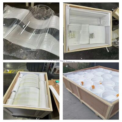 Tubo de vidrio de cuarzo resistente a la corrosión y a altas temperaturas de gran diámetro para aplicaciones fotovoltaicas