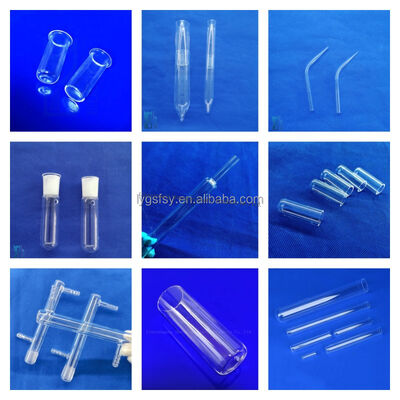 High Temperature Resistant Corrosion Resistant Quartz Glass Test Tube with 99.99% SiO2 Purity for Laboratory Use