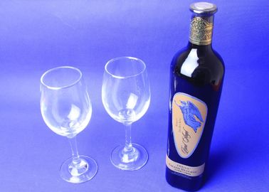 Vidrio de vino tinto cristalino sin plomo del canto del cristal del vino tinto del claro moderno hecho a mano del cuarzo, cubilete de cristal de encargo
