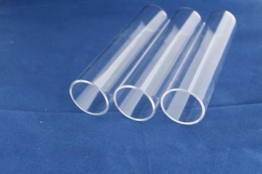 Tubo de ensayo del cuarzo del ODM del OEM, tubo ULTRAVIOLETA adaptable del cuarzo de los tubos de ensayo claros