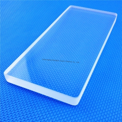 Placa de vidrio de cuarzo UV transparente con SIO2 99,99% Densidad 2,2 g/cm3
