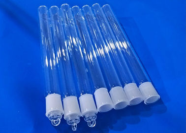 El tubo de ensayo graduado no tóxico de cristal modificado para requisitos particulares del tubo de cuarzo de la forma no deforma la cristalización Eco inofensivo amistoso