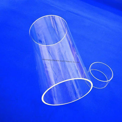 Buen aislamiento eléctrico Alta resistencia al calor Tubo de vidrio de cuarzo con alta transmitancia de luz para aplicaciones de semiconductores