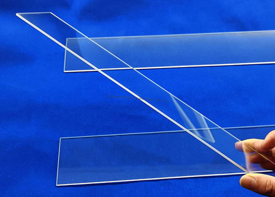 Tabletas de cuarzo de zafiro circular y transparente