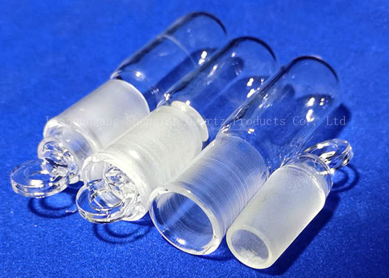 Transparent Laboratory Reagent Bottle Condenser Reactor Water Cooling Quartz Glass