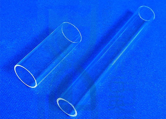 Tubo de vidrio de cuarzo del tubo de ensayo del cuarzo fundido del tubo de la manga del tratamiento de aguas del tubo de vidrio de cuarzo de la pureza elevada Ustomized
