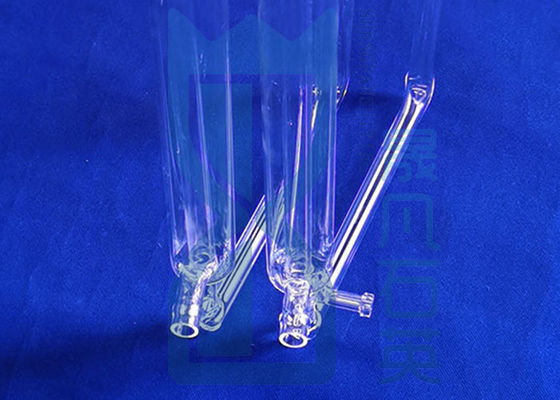 El cilindro del tubo de ensayo del vidrio de cuarzo transparente de los calentadores fundió la cristalería de laboratorio del silicio