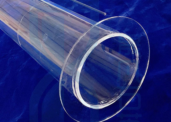 Tubo de cristal de cuarzo de OD300mm SIO2 para el reborde del horno de tubo