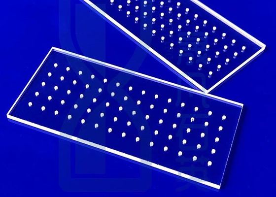 Corte transparente de placas de vidrio de cuarzo de alta transmitancia para la perforación con láser de luz UV