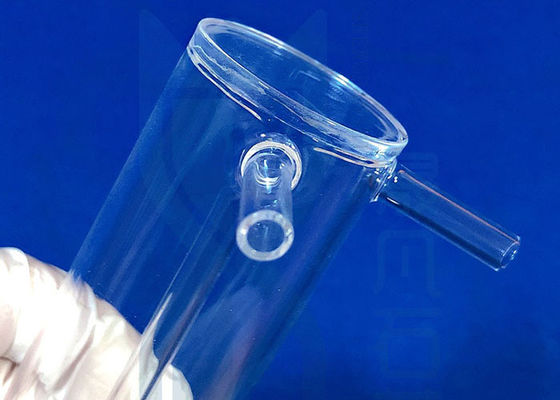 Reactor del vidrio de cuarzo transparente para el separador químico de la prueba