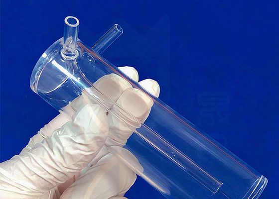 Reactor del vidrio de cuarzo transparente para el separador químico de la prueba