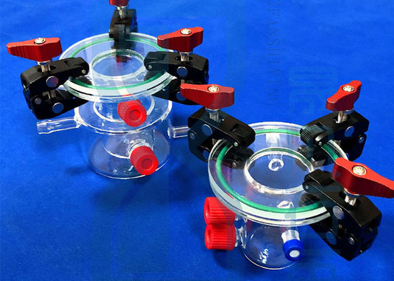Reactor modificado para requisitos particulares del vidrio de cuarzo de la capa doble para la cristalería de laboratorio química de ciencia del laboratorio