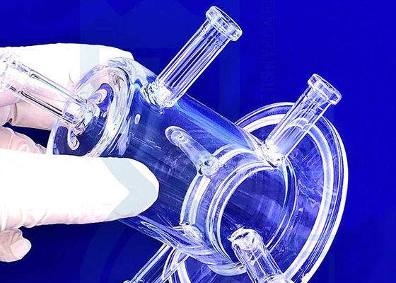 Cuarzo modificado para requisitos particulares Labware del vidrio 2.2g/Cm3 de Morse 6,5 para la industria química