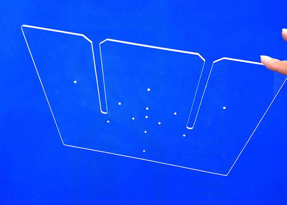 Placa clara de la silicona fundida SIO2 del alto rectángulo ultravioleta de la transmisión