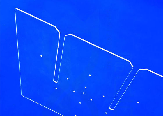 Placa clara de la silicona fundida SIO2 del alto rectángulo ultravioleta de la transmisión