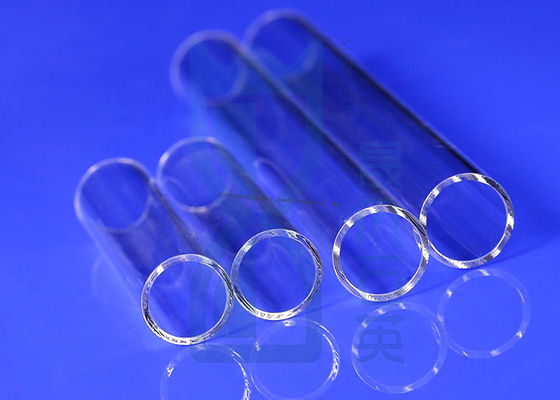 Tubo de cuarzo semiconductor de diámetro personalizado con buen aislamiento eléctrico, resistente a la corrosión y alta transmitancia de luz