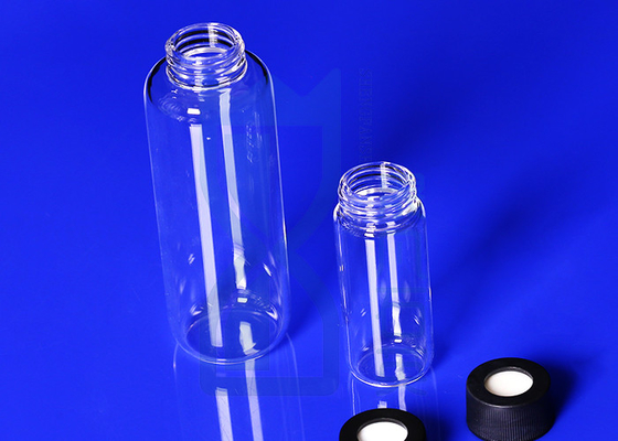 Botella de reactivo de laboratorio personalizada transparente con punto de fusión de tornillo 1750 ℃