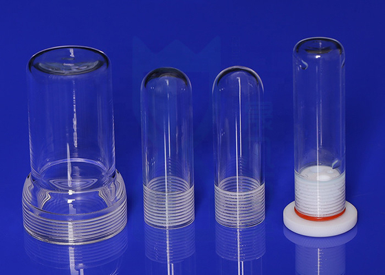 Botella de reactivo de laboratorio personalizada transparente con punto de fusión de tornillo 1750 ℃