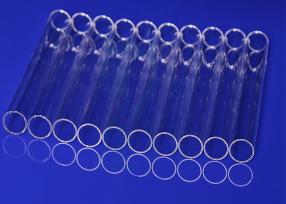 Manga ULTRAVIOLETA del vidrio de cuarzo del tubo del cuarzo transparente para las lámparas germicidas