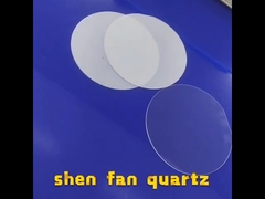 Placa clara del cuarzo fundido del paso que pule la ventana transparente ninguna burbuja de aire