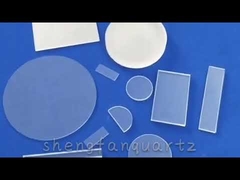 Placa de vidrio de cuarzo de 0,3 mm Vidrio de cuarzo transparente Sustrato de vidrio de cuarzo con alta pureza