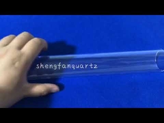 Reactor de tubo de cuarzo transparente Prueba de manga de vidrio para lámparas germicidas