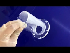 Brida de tubo de cuarzo transparente de gran diámetro para tubería química