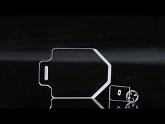 Placa de vidrio de cuarzo pulido rectangular resistente a altas temperaturas