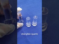 Boca común de tierra pura del claro del tubo de ensayo del cuarzo de la resistencia del álcali para el laboratorio