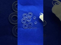 piezas de vidrio de cuarzo de punción y ranura redondas cuadradas resistentes a altas temperaturas