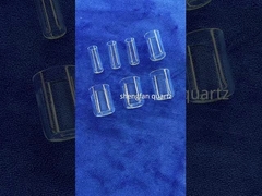 Tubo de prueba de cuarzo transparente Durabilidad larga con sello de parada de molienda de cuarzo