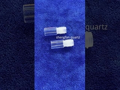 Procesamiento de tubos de bobina de cristal de cuarzo transparente 300 mm luz UVC OD