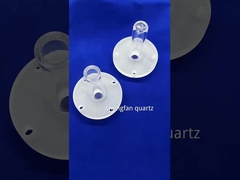 Topo de calentador de cuarzo a presión personalizada de alta transparencia